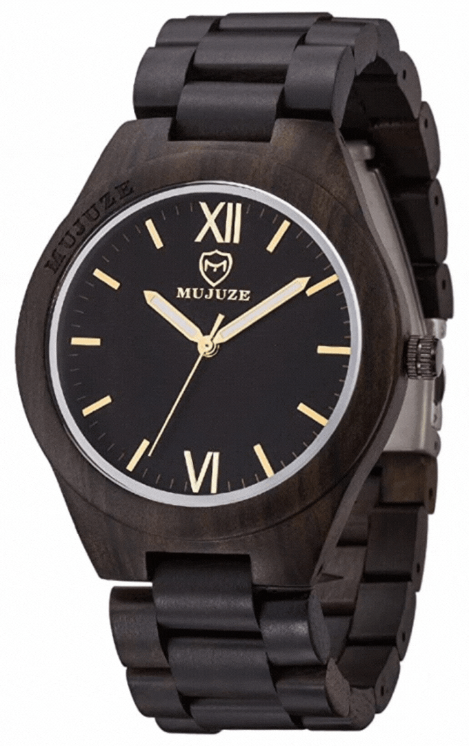 relojes de madera mujuze